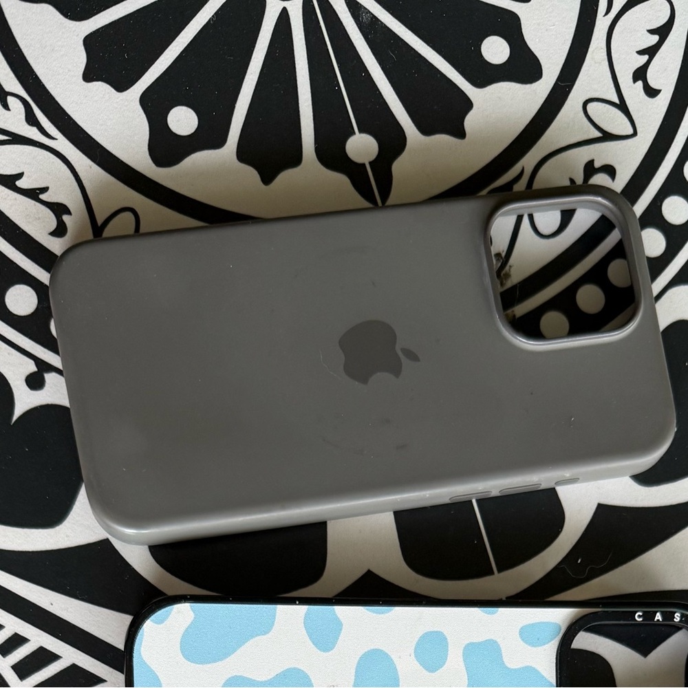 Apple Gray and Blue iPhone 15 Pro Max Case